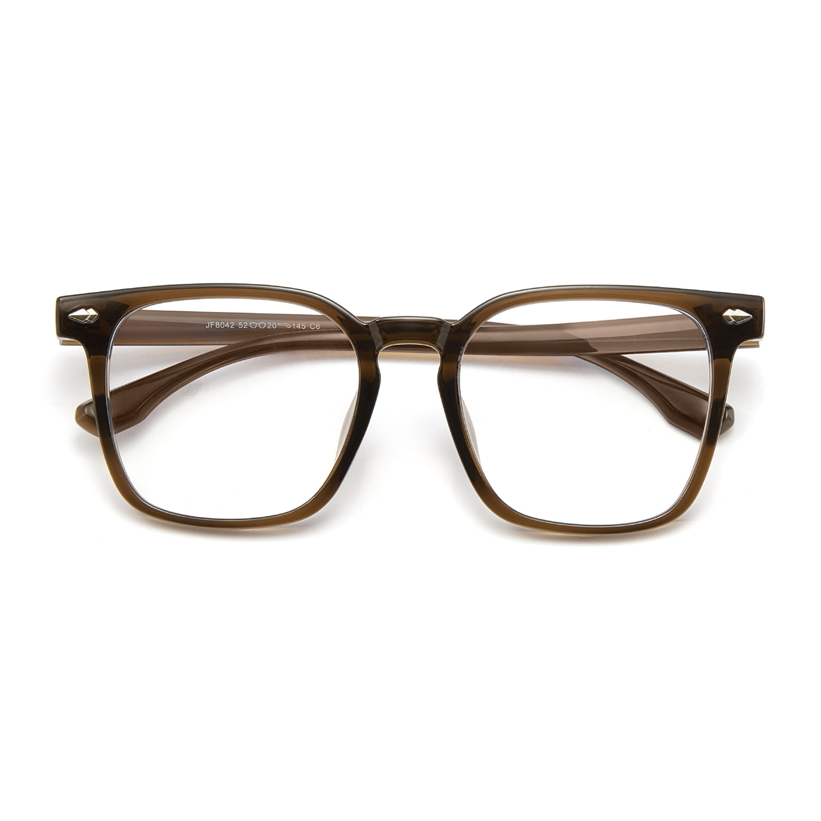 JF8042 Leichte, blaue Licht blockierende Brille mit quadratischem Rahmen